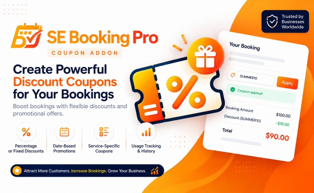 SE Booking Pro Coupon Addon