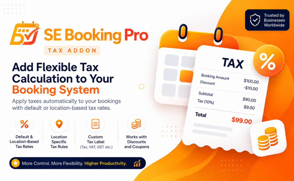 SE Booking Pro Tax Addon